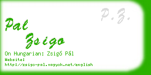 pal zsigo business card